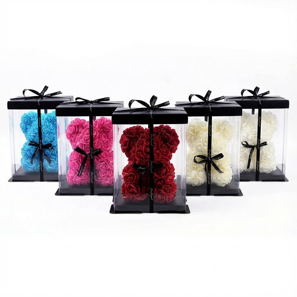 Pluszowy Miś z Kwiatów